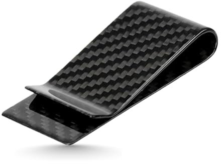 Carbon Fiber Geldklammer, Geldschein Organizer Herren Geldscheinklammer Schwarz,Money Clip zum Männer und Frauen für Geldscheine Visitenkarte Kreditkarte (Carbon Fiber)