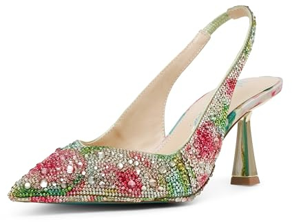 Betsey Johnson Women's Clark Pump, Rose Multi, 5.5 UK