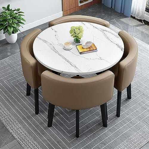 Kleines rundes Konferenztisch-Set für 10,2 cm Büro- und Empfangsraum