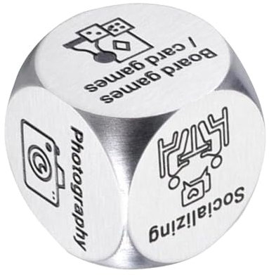 Date Night Dice – Würfel Zur Entscheidungsfindung, Würfel Für Paare traffickeywords| Romantische Und Lustige Spielidee Aus Edelstahl Für Freund Und Freundin, Um Kreative Date-Night-Aktivitäten Für Pa