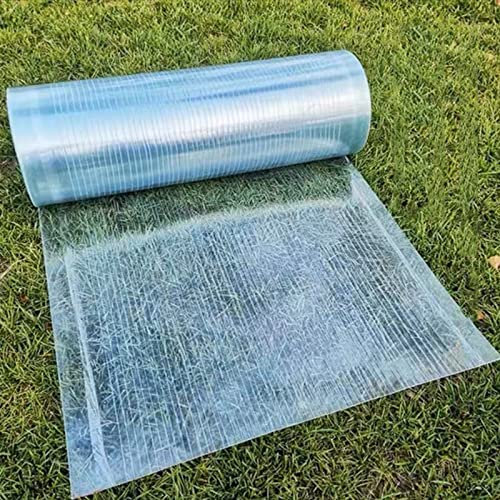 Sturmsichere wasserdichte klare Dachpappe für Garten Terrasse Markise Schutzplatte leicht zu biegen und schneiden kundenspezifische Größe (1 x 8 m) umfasst Befestigungsschrauben