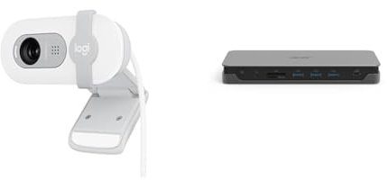 Logitech Brio 100, cámara & Acer USB C Docking Station