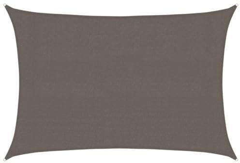 KLYEON Vela Parasole 160 g/m² Antracite 3x5 m in HDPE Ombrelloni e parasole