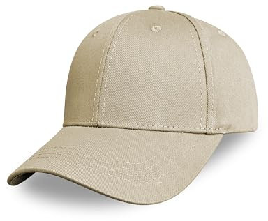 Cappellino Baseball Regolabile Unisex Stile Casual Adatto per Sport attività All'aperto Lavoro E Tempo Libero Tessuto Traspirante E Confortevole Ideale per Uomo E Donna Beige Scuro