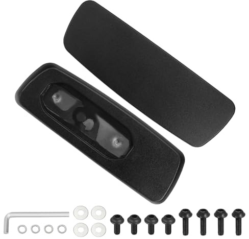 PATIKIL 1 Pair Office Chair Arm Rest Replacement, Leather Office Chair Arm Pads Cover PU 4 Mounting Hole with Screws for Gaming Chairs Wheelchair Armrest, A098, 248x85mm