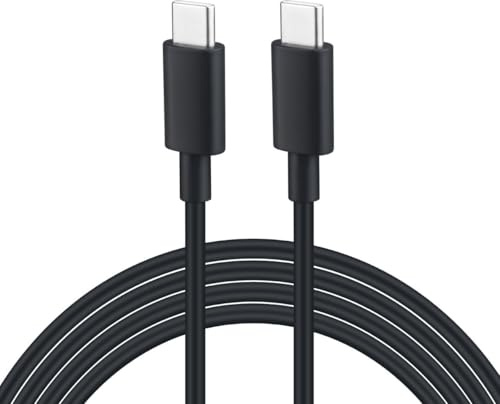 USB-C to USB-C Fast Charging Cable 100W (5A) PD, USB 2.0, Type-C cable for Samsung, iPhone 15/16/17, iPad, MacBook, Laptops, Tablets & Other USB-C Devices (Black, 1M)
