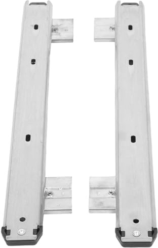 MAGICLULU Glissières Télescopiques à Roulement à Billes Silencieuses pour Plateau de Clavier sous Bureau 35 Mm X 350 Mm Blanc, Rails Coulissants Robustes Compatibles Tiroir Clavier,