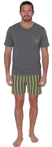 Sergio Tacchini Pigiama da Uomo Corto, Art.45B29 Grigio L