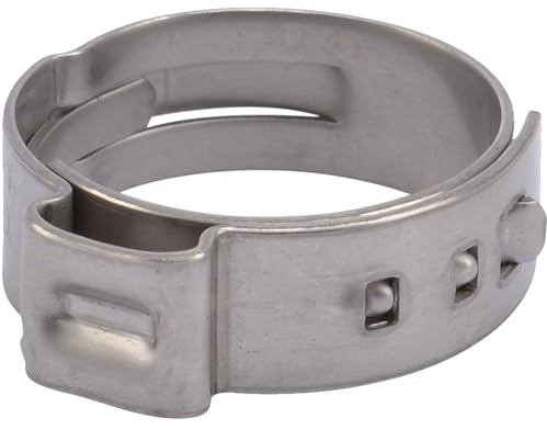 SharkBite 3/4 Inch Clamp Ring, Stainless Steel Plumbing Fitting, PEX Pipe, PE-RT, UC955A