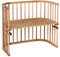 babybay Maxi extra großes Beistellbett aus massivem Buchenholz / Kinderbett Höhe stufenlos verstellbar & umweltfreundlich / mitwachsendes Babybett (kernbuche geölt)