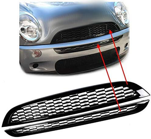 1023197 Kühlergrill für R50 R52 R53 Sportgrill SCHWARZ HOCHGLANZ