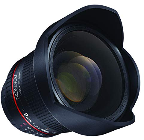Rokinon HD8M-NEX 8 mm f/3.5 HD Fischaugenobjektiv mit Abnehmbarer Blende für Sony E-Mount DSLR