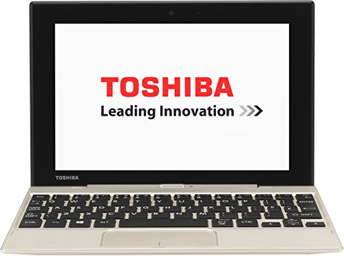 Toshiba Satellite Click Mini L9W-B-100 22,6 cm (8,9 Zoll) Convertible Laptop (Intel Atom Z3735F, 1,3GHz, 2GB RAM, 32GB SSD, Touchscreen, Win 8) Satin Gold