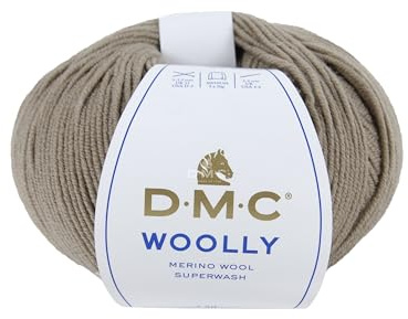 DMC Woolly Merino Yarn, Colour (112), Pale Brown, 50g