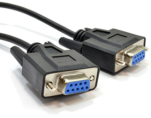 kenable 9 Pin DB9 Serial RS232 NULL Modem High Speed Shielded Cable 5m [5 metres]