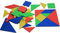 Wissner Tangram Puzzle Jeu de 4 Puzzle chinois - robuste - Fait de plastique solide