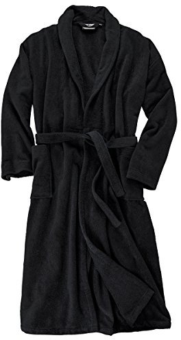 Abraxas Übergröße Bademantel Walkfrottier schwarz, Größe:8XL