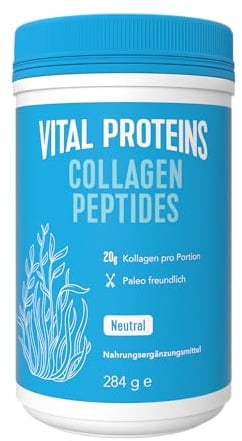 VITAL PROTEINS Collagen Peptides Pulver | geschmacksneutrales Kollagen-Hydrolysat | ohne Zusatzstoffe | einfache Zubereitung, löslich in warmen oder kalten Lebensmitteln | 284g