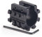OAREA 5 Posiciones 25 mm Carril de Tubo Barril Linterna Soporte de empuñadura láser Calibre de 12 Rifle Pistola Ajustable Tri-Rail Weaver Montaje de Aluminio