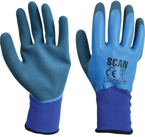Scan SCAGLOLAWPXX Waterproof Gloves with Latex Palm - Size 11