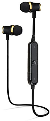 Bluetooth-Kopfhörer mit Ring für HTC U12 + Smartphone, kabellos, Freisprecheinrichtung, Schwarz