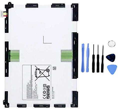 Batterie compatible avec Samsung Galaxy Tab A 9.7 SM-T550 EB-BT550ABE haute capacité 6000 mAh avec kit de démontage inclus
