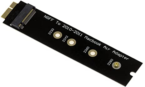 KALEA-INFORMATIQUE Adaptateur M2 vers Mac 2010 et 2011 pour Monter Un SSD M.2 en Lieu et Place du SSD d'origine en 6+12 Broches sur Un Mac. Version Longue, avec Outils
