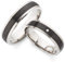 123traumringe Eheringe in Carbon & Titan I Partnerringe mit Brillant & Etui I Gravierbare Eheringe mit Ringgröße 50-70 mm I Hochwertige Verlobungsringe in 4,5 mm Breite & 1,8 mm Stärke I P24