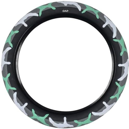 Cult X Vans Neumático 18 x 2.2 Clincher Wire Teal Camo/Negro Reflectante BMX