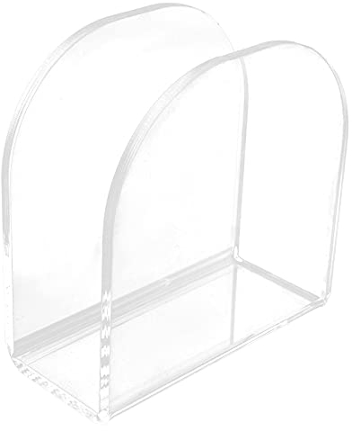 Serviettenhalter für Tisch,Freistehender Metall Halterung für alle gängigen Servietten,U-förmiger Serviettenhalter aus klarem Acryl Papierservietten Halter für Küche, Restaurant, Bar
