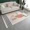 RUGMRZ Wohnzimmerteppich Kurzflor 180 x 220 cm Teppich Selber Machen pink Bettvorleger Schlafzimmer Sommerteppichpinkgraugeometrisches Mustermodernwaschbar Flickenteppich Waschbar