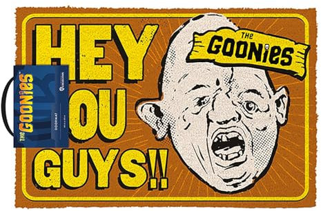 Pyramid International The Goonies Door Mat (Hey You Guys Design) Coir Doormat, Outside and Inside Door Mat 40cm x 60cm - Official Merchandise