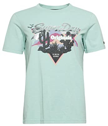 Superdry Vintage VL Narrative TEE W1010985A Fresh Mint Green 6 Women