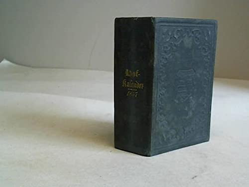 Gothaischer genealogischer Hof-Kalender nebst diplomatisch-statistischem Jahrbuche auf das Jahr 1857. 94. Jahrgang