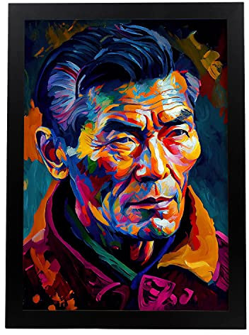 Nacnic Poster Shishapangma in voller Farbe Fotostil. Cartoon-Illustrationen berühmter Persönlichkeiten der Geschichte. Innenarchitektur und Dekoration. A3.