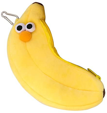 Jootoo Federmäppchen,Niedliche Bananen-Stifttasche Plüsch-Stifttasche Großes Fassungsvermögen Stift Für Etui Make-Up-Tasche Waschbar Für Kinder Erwachsene Studenten Schule Büro