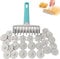 Fondant Ribbon Cutter with 4 Different Gears Embosser Pastry Dough Lattice Cutter Wheel Roller Set Household Time-Saver Baking Pastry Tools for Dough Cookie Pie Pizza Bread Pastry