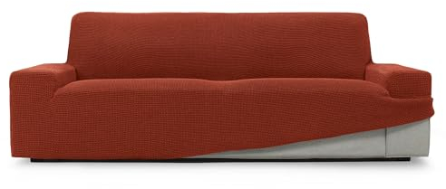 SOFASKINS® super elastischer überzug, Sofabezug 3 sitzer, atmungsaktiv, bequem und langlebig, Sofa überzug, Einfach anzubringen, Maße (180-230Cm), Farbe Kessel