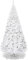 COSTWAY 240 cm Árbol de Navidad Artificial, Arbol de Navidad Blanco con Base Metálica, Árbol Artificial de PVC con 1138 Ramas, Decoración Navideña para Interiores Fácil de Montar