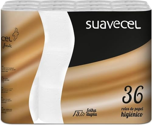 Papier Toilette 3 Épaisseur 36 Rouleaux | Papier Toilette Premium Super Doux et Durable (9 Packs de 4)