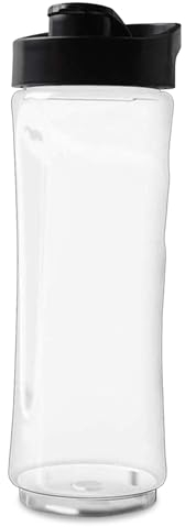 QuaHom Blender Cup for Blend Active Spare Bottle, Blender Smoothie Bottle Cup Replacement, Sport Bottle Cup for Oster BLSTPB and BLSTP2 Type 20oz Blow Molded Bottle with Lid Set (1PCS), QuaHomBC04151