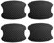 Adunsiaoto 4 Pieces Car Door Handle Cup Protector, Car Door Handle Scratch Protector Stickers, 3D Carbon Fiber Texture Auto Door Cup Protective Film, Vehicle Bowl Paint Cover(Simple)