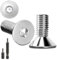 Lot de 150 vis à tête fraisée en acier inoxydable M4 x 8 mm à six pans creux M4 en acier inoxydable Vis à tête fraisée DIN 7991/ISO 10642 avec 2 têtes de vis hexagonales (argenté)