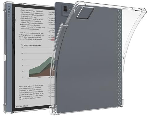 LaoShuSheng Transparente Schutzhülle für Onyx Boox Tab Ultra/Boox Tab Ultra C/Boox Tab Ultra C Pro Tablet mit 10,3 Zoll (26,2 cm), schlank, leicht, TPU, transparent, flexibel, weiche Rückseite, mit