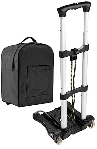 COSMEVIVI Faltbarer Trolley Einkaufswagen Mit Rucksack Tragbare Handwagen Für Reisen Und Einkäufe Klappbar Und Leicht Ideal Für Gepäcktransport Und Einkaufstaschen