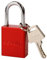 SEPOX Weatherproof Solid Aluminum Keyed Alike Padlock Industrial-Grade Padlock for Security Waterproof,Corrosion Resistant Safety,for Lock-Out,Garden,Locker-Lock,Sheds,Cabinets,Doors(Red 1 Pack)