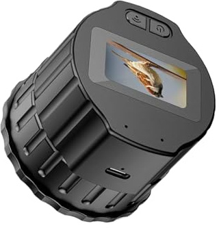 Allayu Telescopio grabador con nuevo microscopio V13 Wifi Cámara ocular electrónica Pantalla de 1,5 pulgadas Ocular óptico ABS
