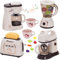Accesorios Cocina Juguetes, Conjunto de Utensilios de Cocina Infantil, Electrodomesticos Cocina Juguetes con Cafetera, Licuadora, Batidora, Tostadora, Educativo Regalo para Niños Niñas 3 4 5 Años