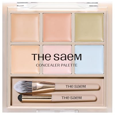 THESAEM Cover Perfection 02 Cover&Light Mehrzweck-Korrektur-Palette | 6 Farben, Für Augenringe, Unreinheiten, Korrektur, Ideal für helle bis mittlere Haut