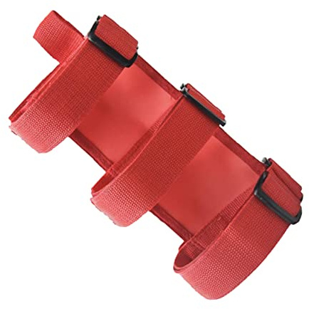 Feuerlöscher Rot für Befestigungsband , Auto und Kofferraum | Nylon, Pu und Kunststoff, Leicht zu Montieren, Universell Passend, Verschleißfest für Fahrzeug und Lagerung